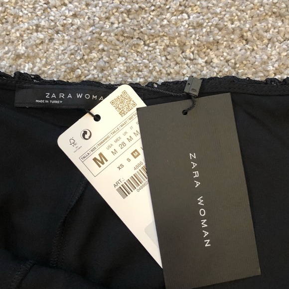 Zara woman midi black lace skirt - Picture 4 of 4